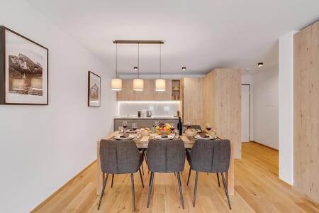 Kitchen and dining area