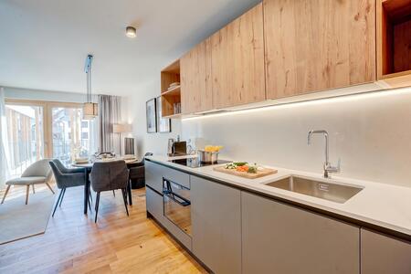 Kitchen and dining area